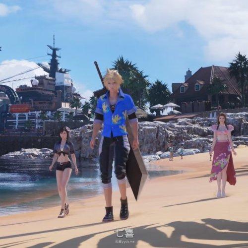 《最终幻想7：重生》蒂法、爱丽丝身穿泳衣备受玩家喜爱